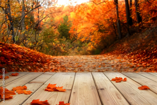 Wooden Planks Display Falle...