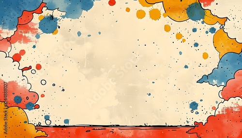 Light red tone background with texture and pattern.