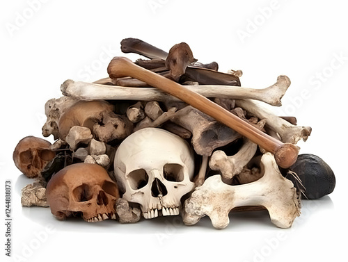Pile of Skulls and Bones Cr...