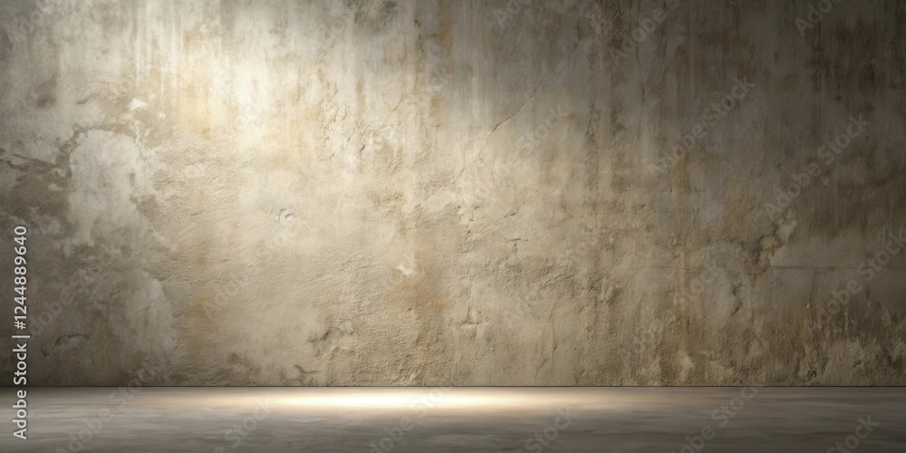 Empty Room with Textured Wall and Subtle Lighting Empty Room with Textured Wall and Subtle Lighting