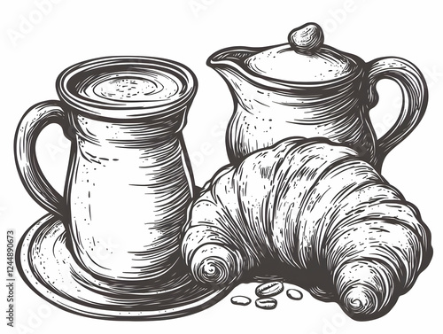 Hand-Drawn Illustration of ...