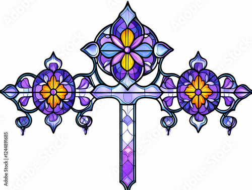 Intricate Stained Glass Cro...