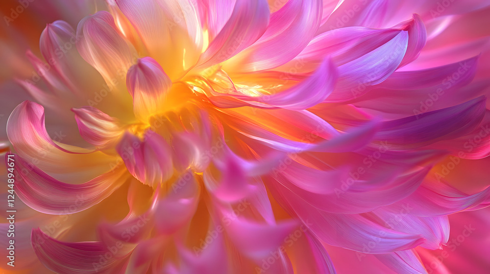 Soft Light Trails Emanating from a Pink and Yellow Burst Soft Light Trails Emanating from a Pink and Yellow Burst