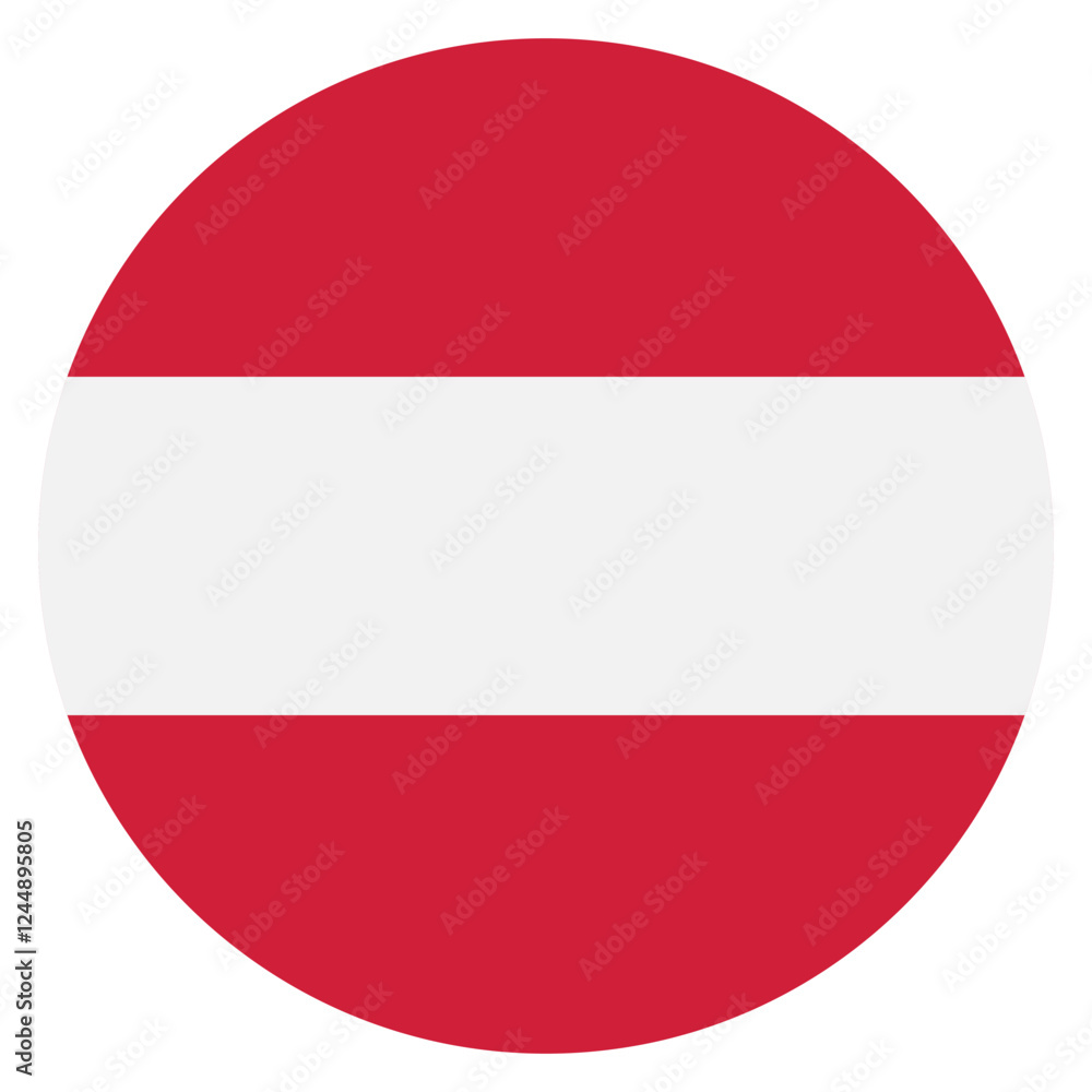 Austria flag. Austria circle flag logo icon computer vector illustration design Austria flag. Austria circle flag logo icon computer vector illustration design