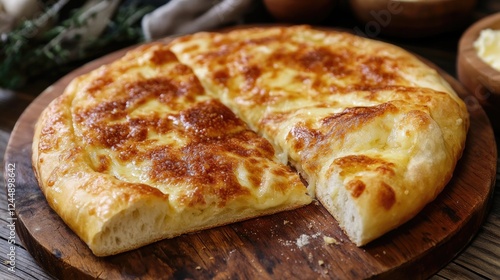 Wallpaper Mural Delicious Khachapuri Imeruli: A Traditional Georgian Cheese Bread Delight Torontodigital.ca