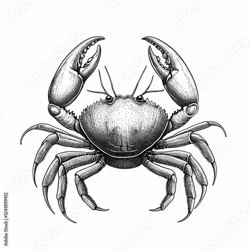 Detailed Ink Drawing of a C...