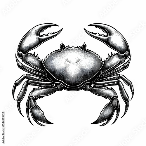 Detailed Ink Drawing of a C...