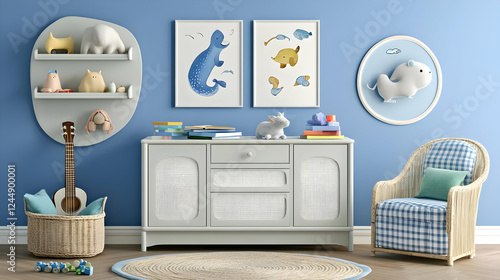 Playful Children's Room Int...