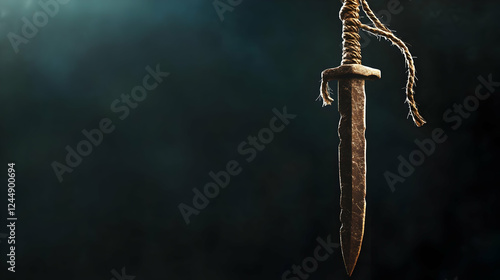 Ancient Metallic Dagger Han...