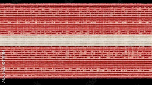 Close-up of Red and White S...