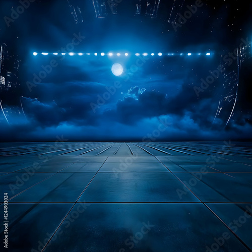 Empty Square Floor and Futu...