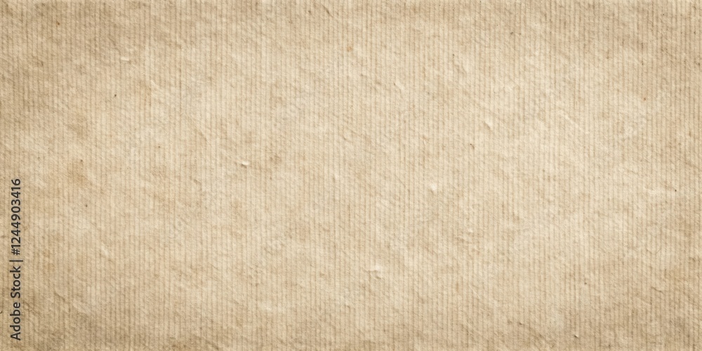 Fototapeta premium High-resolution image of textured beige paper with subtle vertical lines showing natural fiber and aging