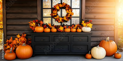 Autumn Porch Decor Displays...