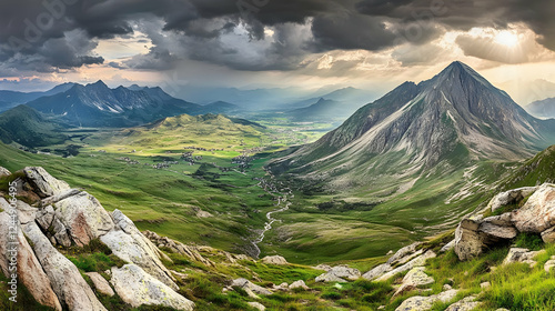 Mountain Valley Landscape S...