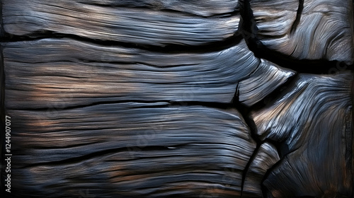 Dark Wood Grain Texture Sho...
