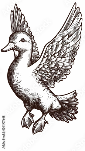Detailed Illustration: Duck...