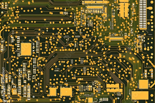 Intricate Circuit Board Pat...