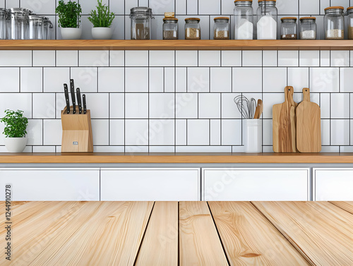 Modern Kitchen Interior wit...
