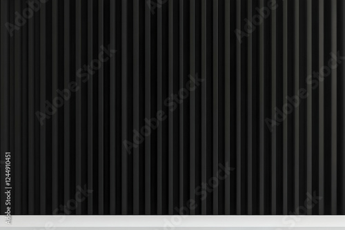 3D Rendered Black Vertical ...