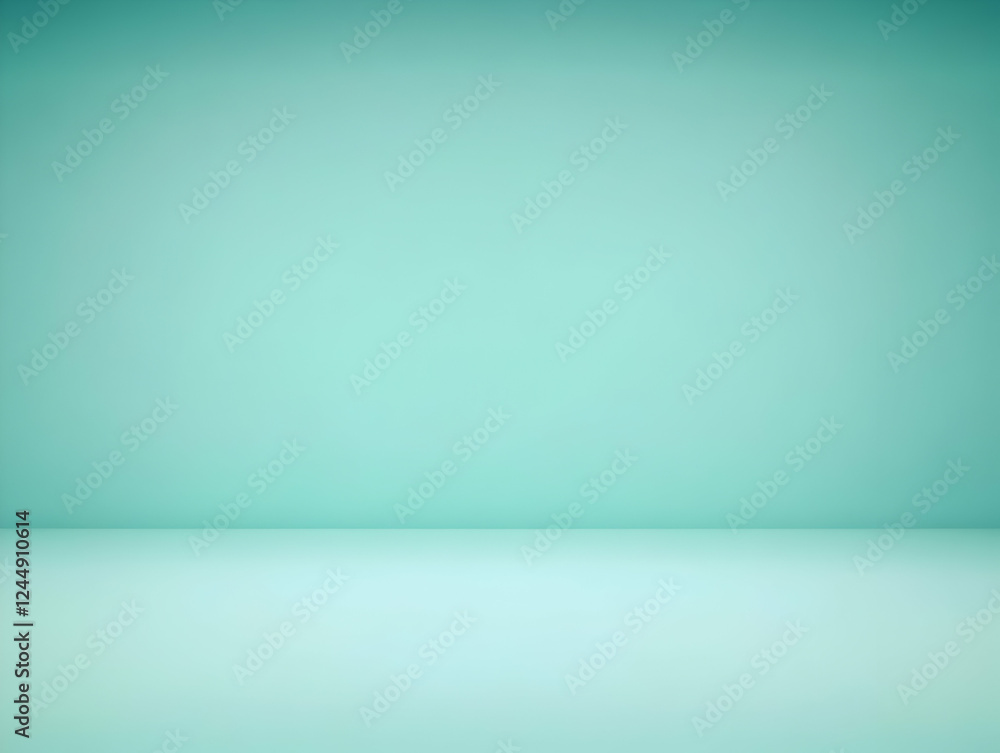 Empty Light Green Studio Room Background for Product Display or Presentation Empty Light Green Studio Room Background for Product Display or Presentation