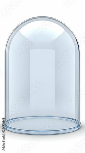 Empty Glass Dome Showcase S...