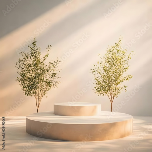 3D Podium Display with Two ...