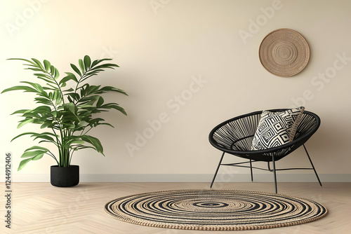 Modern interior design with...