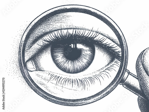 Magnifying Glass Reveals De...