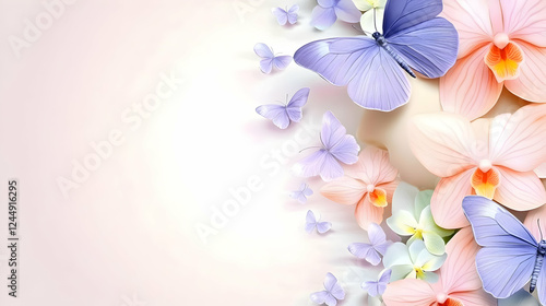 Butterflies flutter around ...