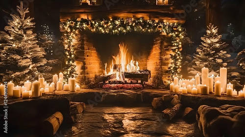 Cozy Fireplace Illuminates ...
