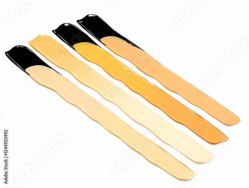 Foundation shades are displ...