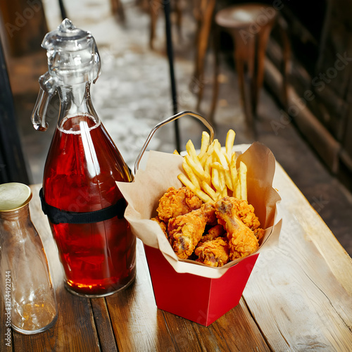 Crispy Fried Chicken and Fr...