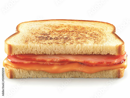 Toasted Sandwich with Ham a...