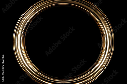 Golden Oval Frame Shines Br...