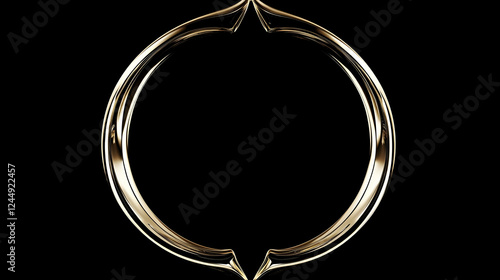 Elegant Gold Oval Frame Shi...