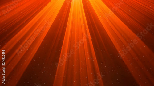 Abstract Orange Light Rays ...