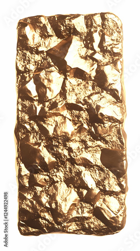 Golden Textured Rock Slab I...