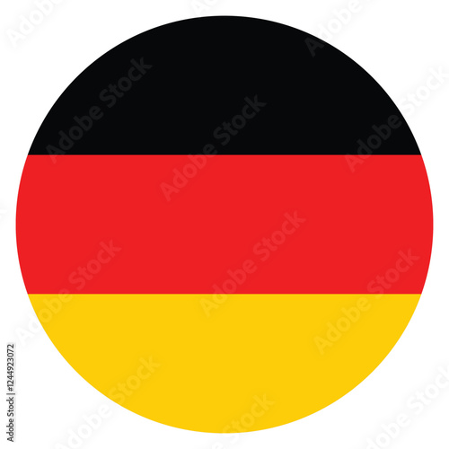 Germany flag. Germany circle flag logo icon computer vector illustration design