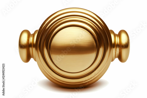 Elegant Gold Object with Ri...