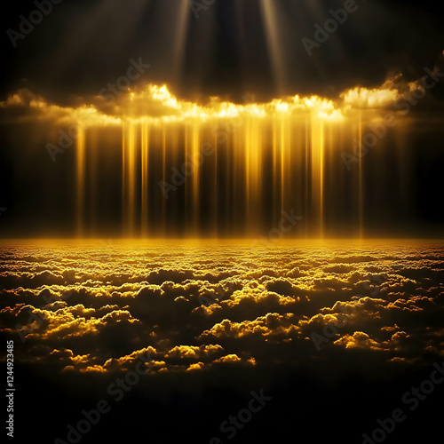 Golden Rays Pierce Through ...