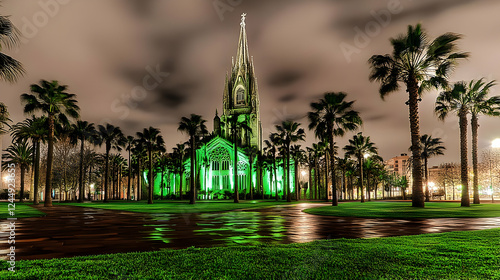 Gothic Church Illuminated G...