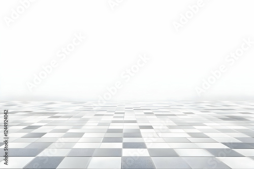 Gray and White Square Tiles...