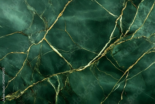 Dark Green Marble Texture w...