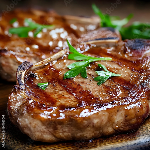 Grilled Pork Chops Rest Bea...