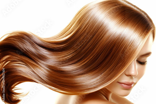 Woman with Long, Flowing, S...