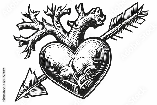 Anatomical Heart Pierced by...