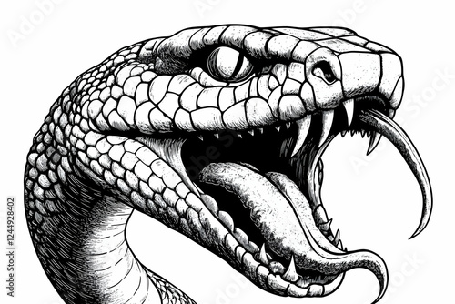 Striking Snake Illustration...