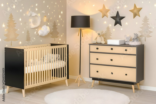 Modern Nursery Room Decor S...