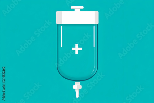 Intravenous IV Drip Bag Ill...