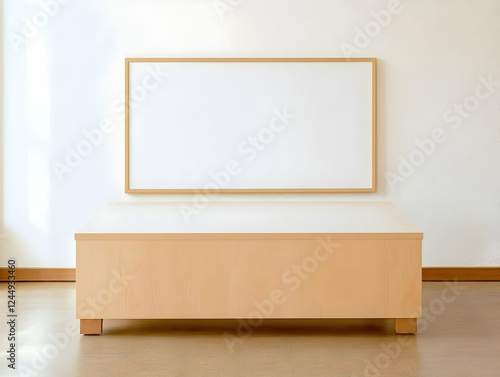 Empty Frame Hangs Above a W...